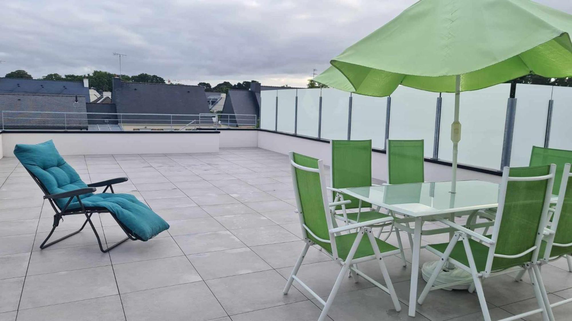 Location Saisonniere Pres De La Mer Avec Rooftop Riantec Exterior photo